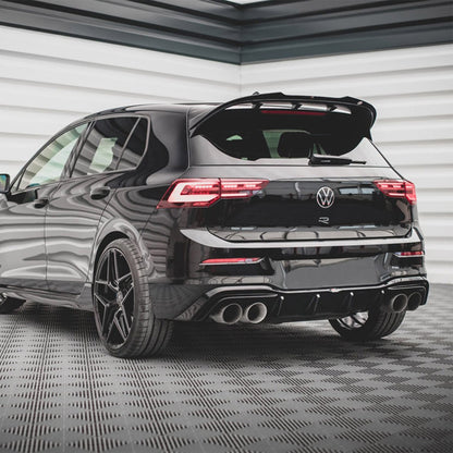 Maxton Design Volkswagen Golf R V2 Rear Diffuser In Gloss Black (Mk8)