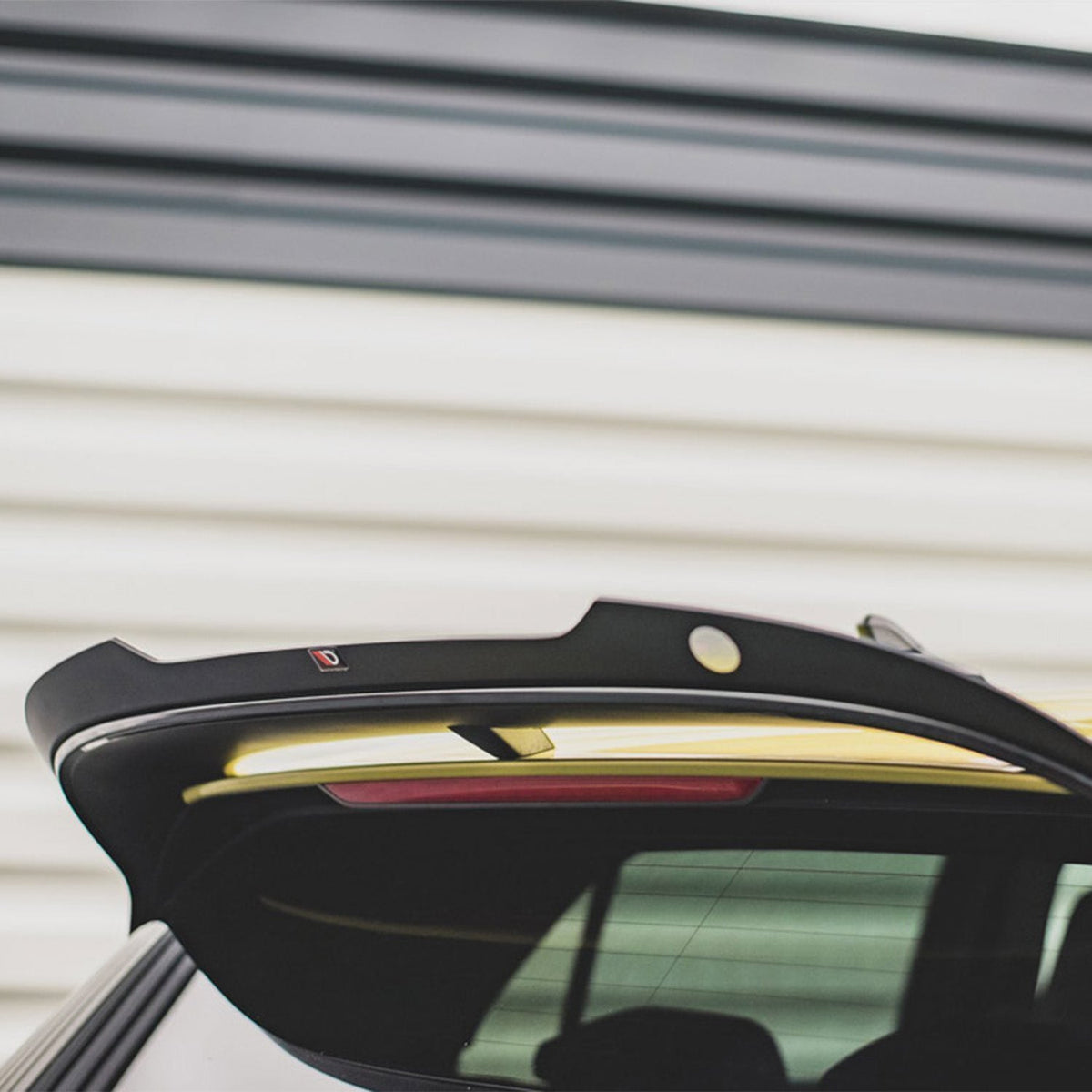 Maxton Design Volkswagen Golf R Performance/GTI Clubsport V1 Rear Spoiler Cap In Gloss Black (Mk8)