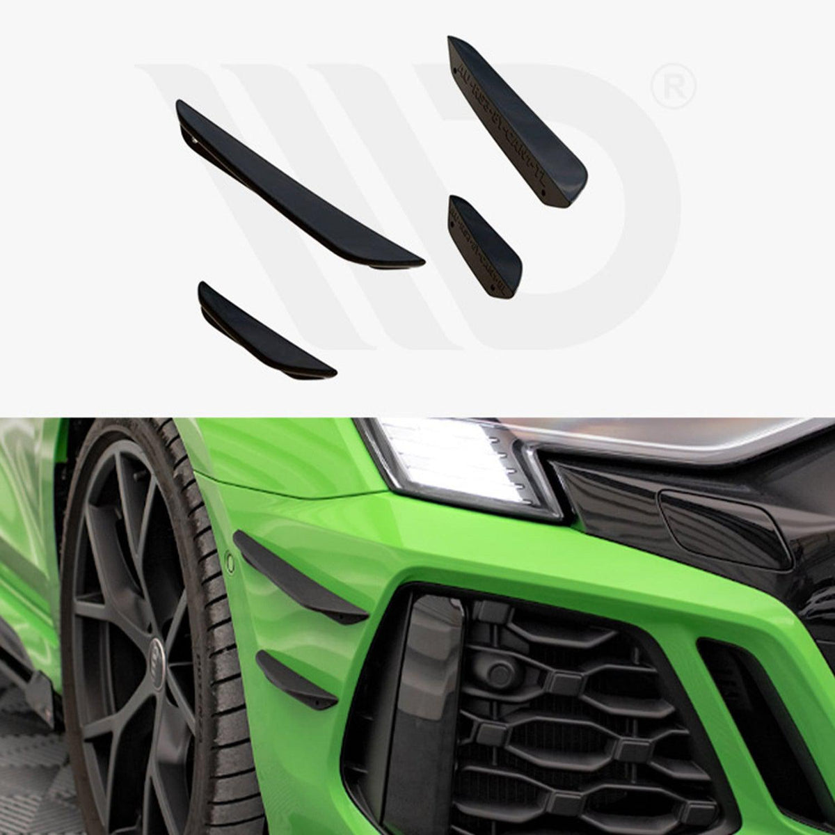 Maxton Front Bumper Wings (Canards) for Audi RS3 8Y (2020-)