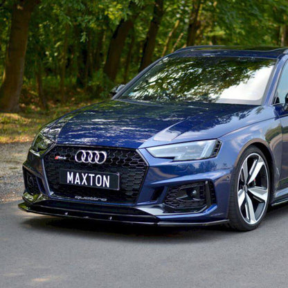 Maxton Front Splitter V.1 Audi RS4 B9 (2017-Up)