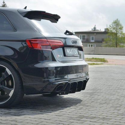 Maxton Rear Diffuser V.1 Audi RS3 8V Facelift Sportback (2017-20)