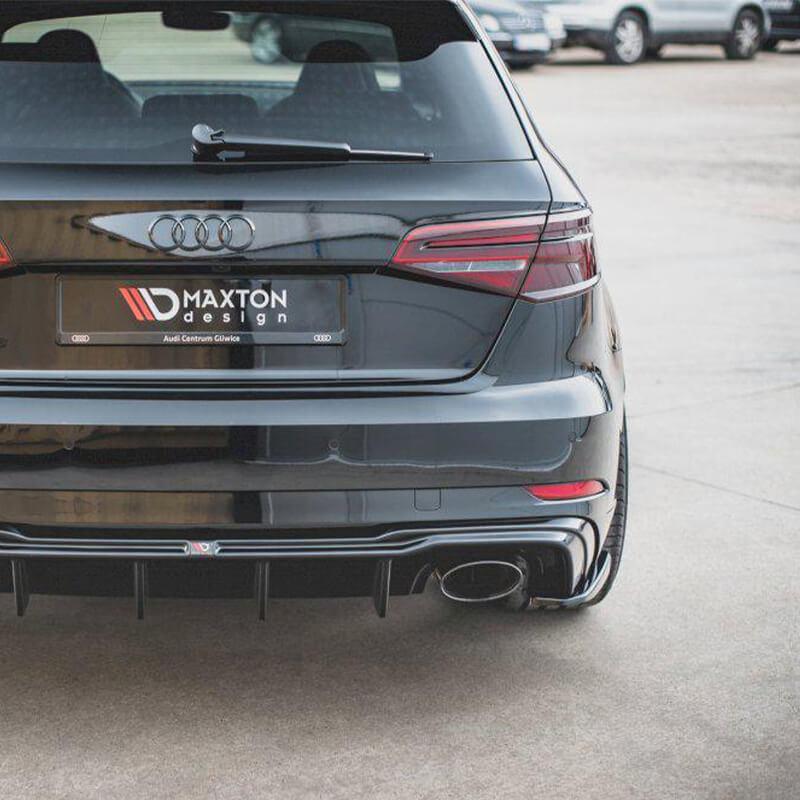 Maxton Rear Side Splitters V.2 Audi RS3 8V Sportback Facelift (2019-Up)