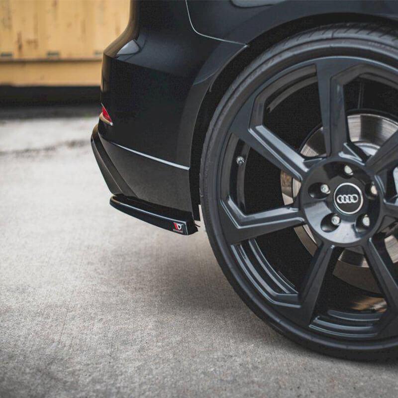 Maxton Rear Side Splitters V.2 Audi RS3 8V Sportback Facelift (2019-Up)