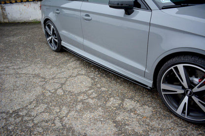 Maxton Side Skirts Diffusers Audi RS3 8V Facelift Sedan (2017-20)