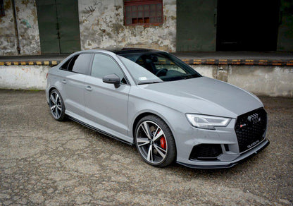 Maxton Side Skirts Diffusers Audi RS3 8V Facelift Sedan (2017-20)
