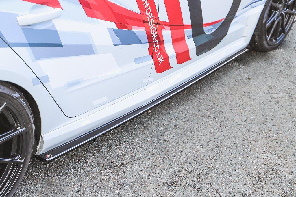 Maxton Side Skirts Diffusers Audi RS3 8V Facelift Sportback (2017-2020)