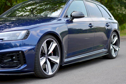 Maxton Side Skirts Diffusers Audi RS4 B9 (2017-Up)