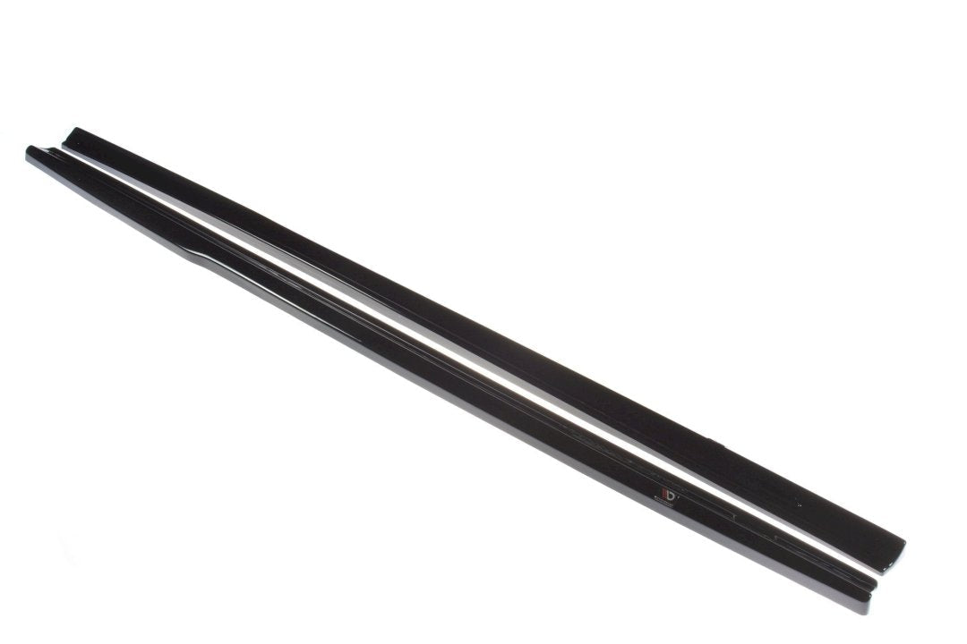 Maxton Side Skirts Diffusers Audi S3 / A3 S-Line 8V / 8V Fl Hatchback in Gloss Black