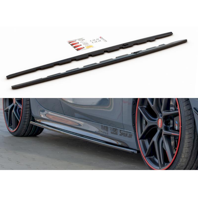 Maxton Side Skirts Diffusers BMW 1 Series F40 M135I /M-Sport In Gloss Black