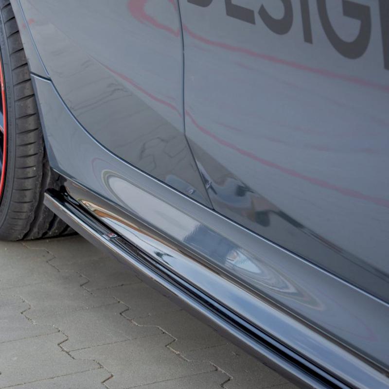 Maxton Side Skirts Diffusers BMW 1 Series F40 M135I /M-Sport In Gloss Black