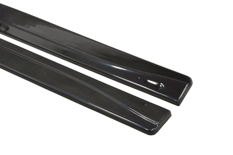 Maxton Side Skirts Diffusers BMW M4 F82/F83 (2014-20) In Gloss Black