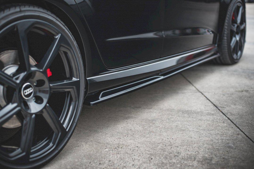 Maxton Side Skirts Diffusers V.2 Audi RS3 8V Sportback Facelift (2017-Up)