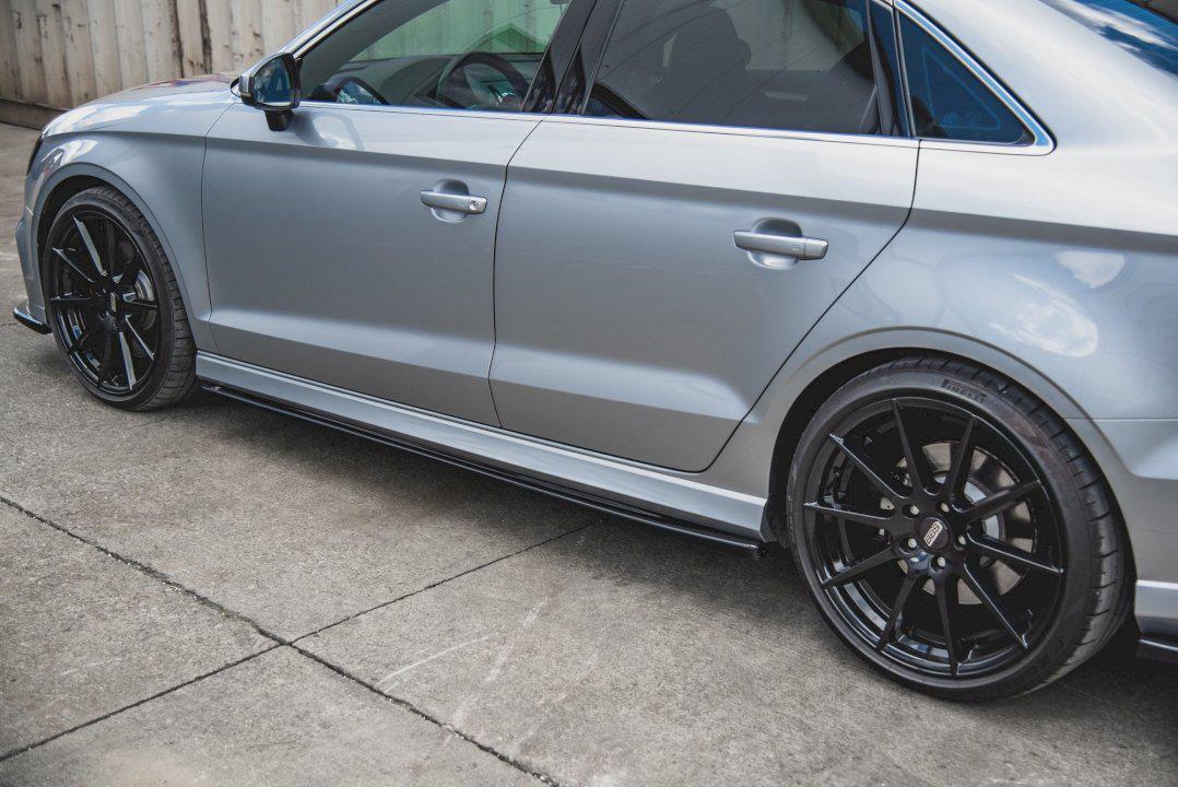 Maxton Side Skirts Diffusers V.2 Audi S3 Sedan 8V Facelift (2016-2020)