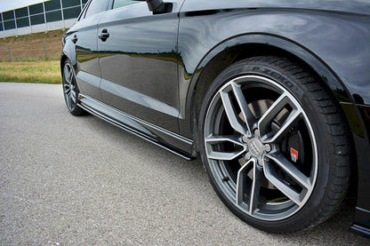 Maxton Side Skirts Splitters Audi S3 / A3 S-Line 8V / 8V Fl Sedan