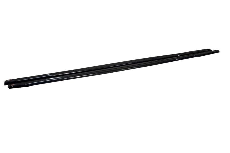 Maxton Side Skirts Splitters V.2 BMW 1 F20/F21 M-Power Facelift In Gloss Black