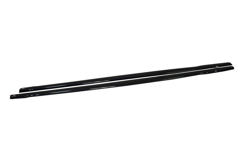 Maxton Side Skirts Splitters V.2 BMW 1 F20/F21 M-Power Facelift In Gloss Black