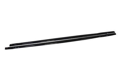 Maxton Side Skirts Splitters V.2 BMW 1 F20/F21 M-Power Facelift In Gloss Black