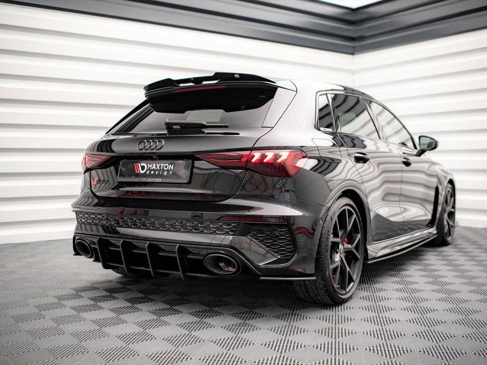 Maxton Street Pro Rear Diffuser Audi RS3 Sportback 8Y (2020-) in Black
