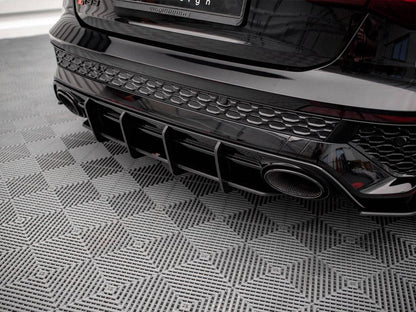 Maxton Street Pro Rear Diffuser Audi RS3 Sportback 8Y (2020-) in Black