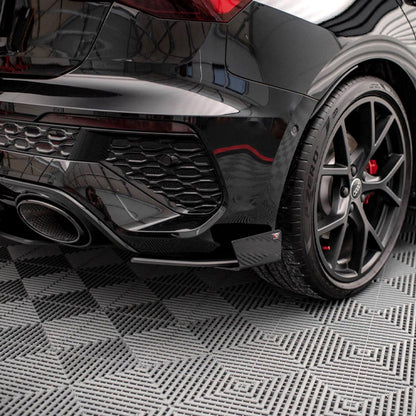 Maxton Street Pro Rear Side Splitters (+Flaps) AUDI RS3 Sportback 8Y (2020-)
