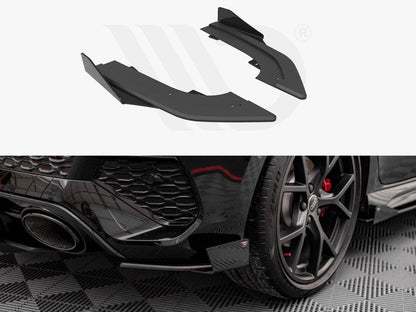 Maxton Street Pro Rear Side Splitters (+Flaps) AUDI RS3 Sportback 8Y (2020-)