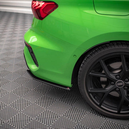 Maxton Street Pro Rear Side Splitters for Audi RS3 Sedan 8Y (2020-)