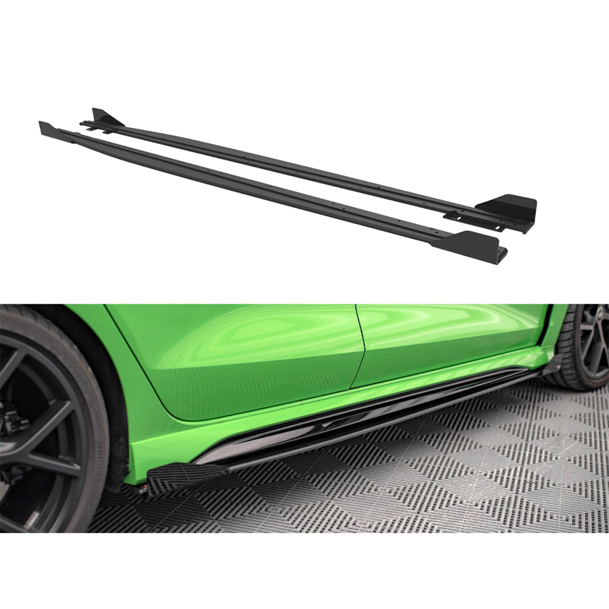 Maxton Street Pro Side Skirts (+Flaps) for Audi RS3 Sedan 8Y (2020-)