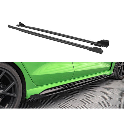 Maxton Street Pro Side Skirts (+Flaps) for Audi RS3 Sedan 8Y (2020-)