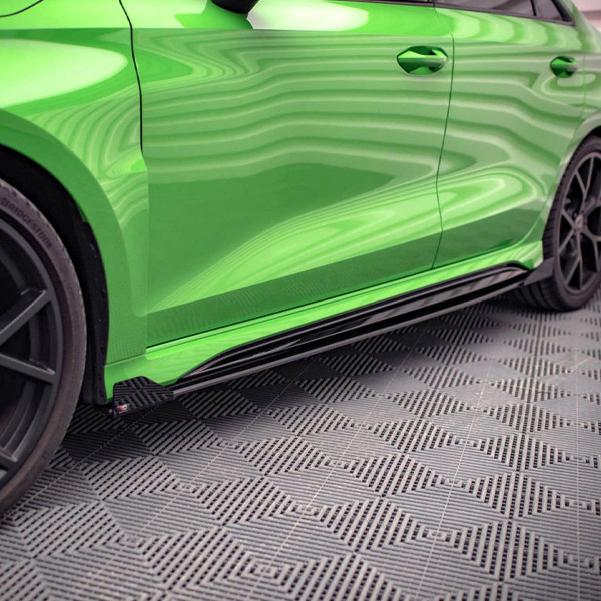 Maxton Street Pro Side Skirts (+Flaps) for Audi RS3 Sedan 8Y (2020-)