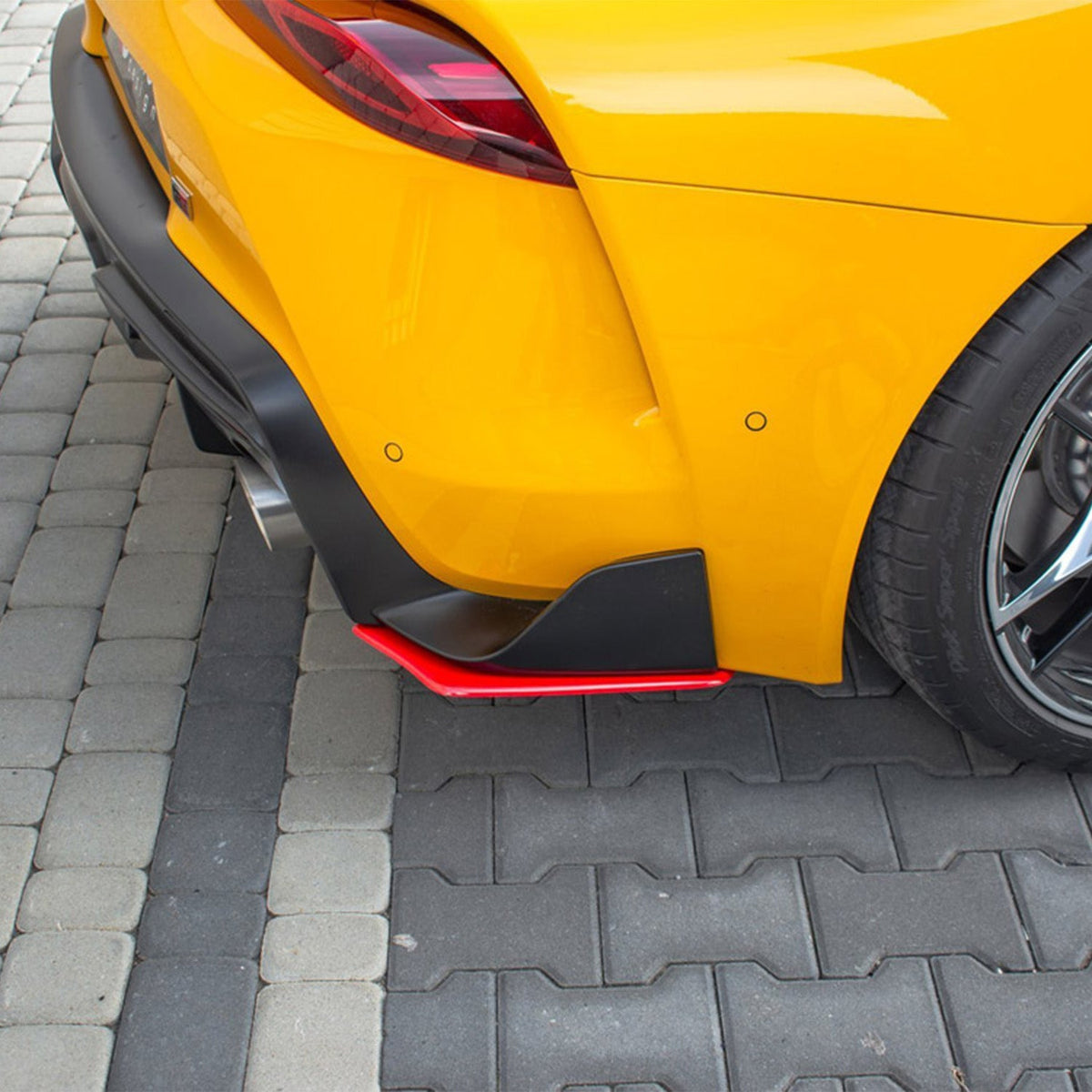 Maxton Design Toyota Supra Mk5 V2 Rear Side Splitters In Gloss Black (A90)