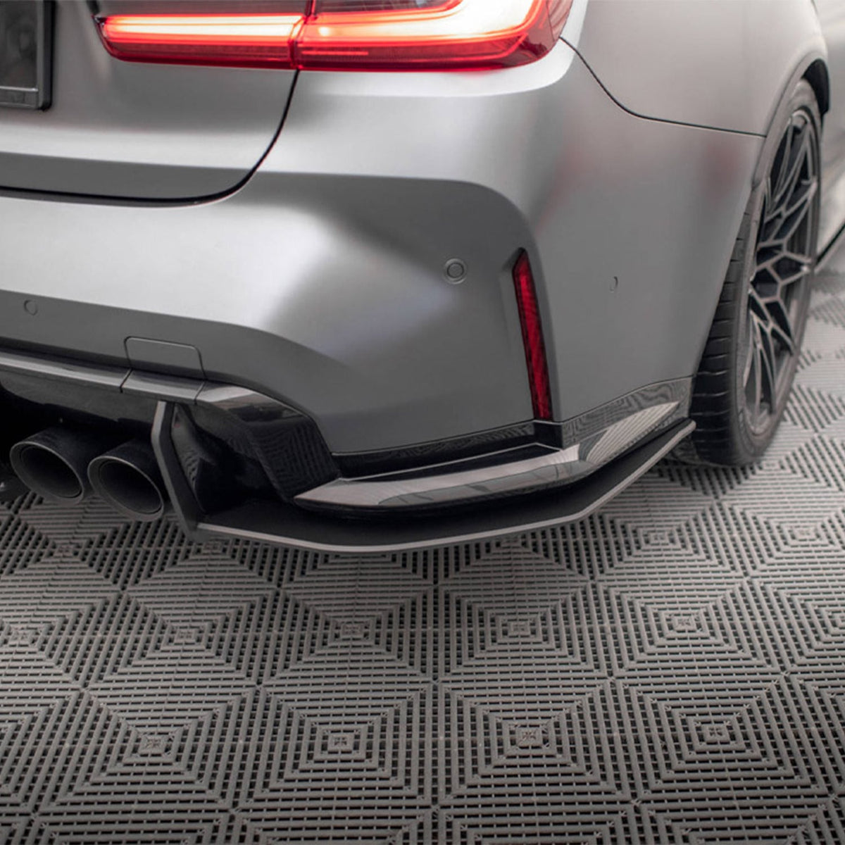 Maxton Design BMW M3 Street Pro Rear Side Splitters In Black (G80)