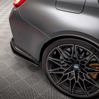 Maxton Design BMW M3 Street Pro Rear Side Splitters In Black (G80)