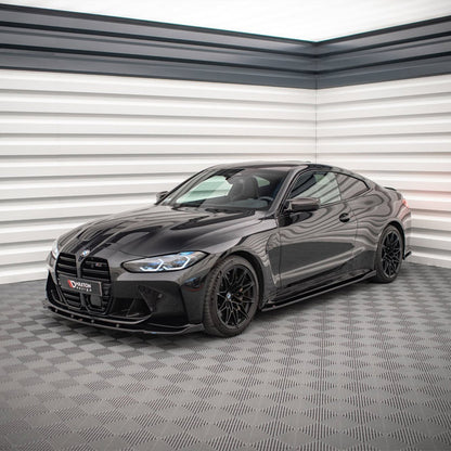 Maxton Design BMW M4 V1 Side Skirts In Gloss Black (G82/G83)