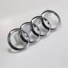 OEM Style Chrome Front Grille Audi Four Rings Emblem Badge – Audi Models