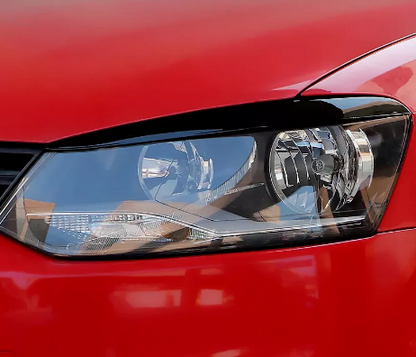 VW Polo MK5 Eyebrows Headlight Eyelid Cover Trim 6R 6C 2009-2018