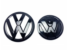 Gloss Black / Carbon Fibre Look Badges for VW Golf Mk7