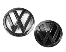 Gloss Black / Carbon Fibre Look Badges for VW Golf Mk7