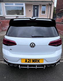Black & White Rear Badge for VW Golf Mk7