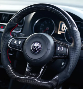 Volkswagen Golf MK7 / MK7.5 GTI / GTD / R-Line / R Carbon Fibre Steering Wheel (CUSTOM / 2013 - 2020