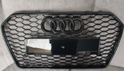 Audi A3 / S3 8V (Facelift) Replacement Honeycomb Front Grille in Gloss Black (2017-2020 Models)