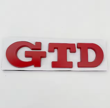 Front & Rear GTD Badges for VW Golf Mk7