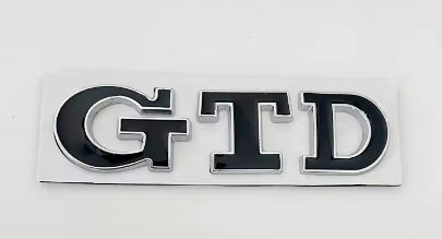 Front & Rear GTD Badges for VW Golf Mk7