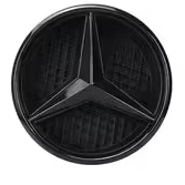 Gloss Black Mercedes-Benz 190mm Front Grille Star Badge – A W176, C W205, E W212/W207, SLK, GLK, GLA, Viano