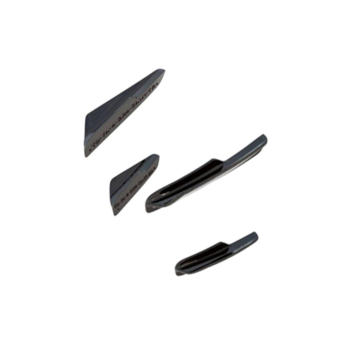 Maxton Design Toyota GR Yaris Front Bumper Canards In Gloss Black (Mk4)