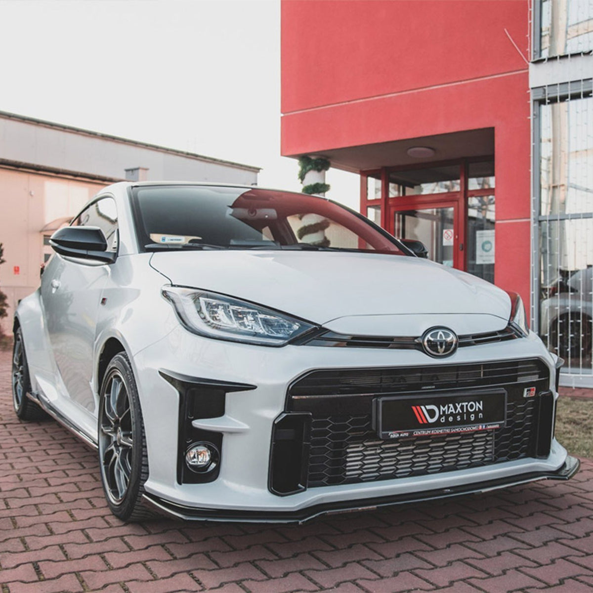 Maxton Design Toyota GR Yaris V1 Front Splitter In Gloss Black (Mk4)