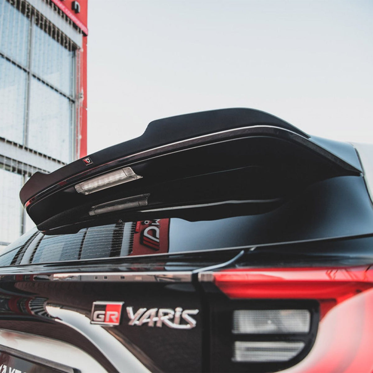 Maxton Design Toyota GR Yaris Spoiler Cap In Gloss Black (Mk4)