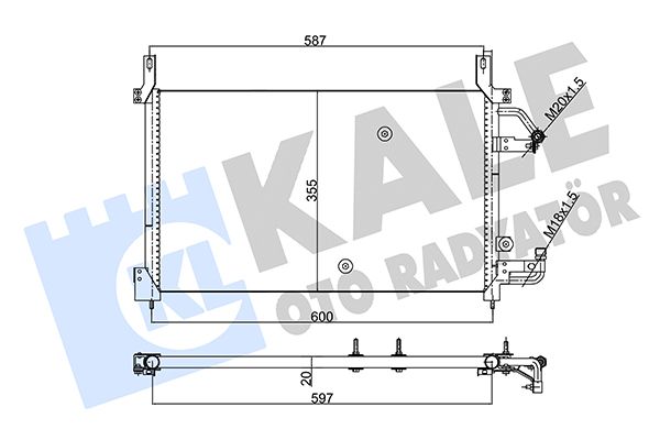 NRF Air Conditioning Condenser 350555