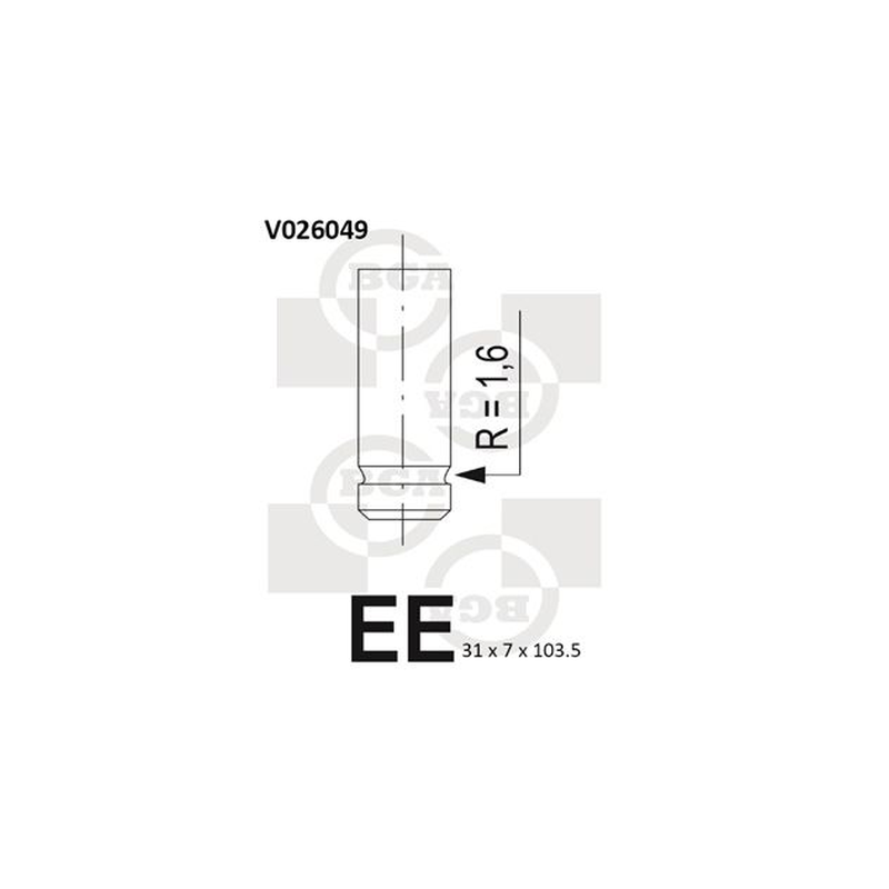 BGA Exhaust Valve V026049