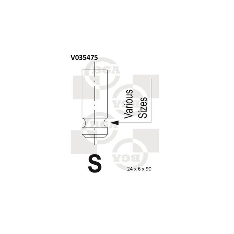 BGA Exhaust Valve V035475
