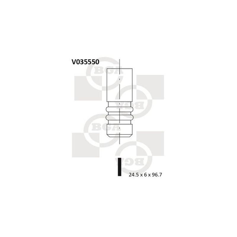 BGA Exhaust Valve V035550